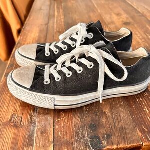 Vintage Classic Black Canvas Sneakers size 6 men’s and 7/7.5 women’s